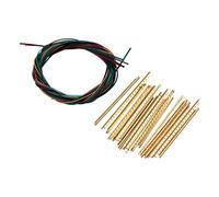 HUIOP instrumentos de cuerda,6 cuerdas de nailon multicolor para guitarra clásica con 21 piezas de 2,2 mm de ancho,juego de cables de traste de guitarra clásica de latón para reemplazo de juego de cue