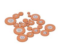 HUIOP Juego de Almohadillas para Saxofón, Almohadillas de Piel Oveja Premium para Prevención Fugas Aire, 25 Piezas Reparación Saxofón, Material Duradero y (alto)
