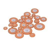 HUIOP Juego de Almohadillas para Saxofón, Almohadillas de Piel Oveja Premium para Prevención Fugas Aire, 25 Piezas Reparación Saxofón, Material Duradero y (soprano)