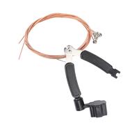 HUIOP Juego de Cuerdas de Guitarra Profesional Tensión Equilibrada y Tono Brillante Juego Enrollador Cuerdas 3 en 1 para Mantenimiento y Paño Limpieza Guitarra (Conjunto cobre)