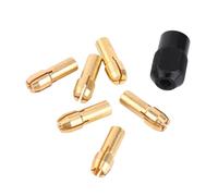 HUIOP Juego de Manguitos para Portabrocas, 6 Piezas, Capacidad de Agarre de 1 a 3,2 Mm con Tapa M8 * 0,75, Sujeción Rápida, Diseño Resistente Al Deslizamiento, Acero Al Carbono y