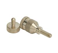 HUIOP Juego de Tornillos de Saxofón Metal 2 Piezas para Apretar el Cuello - 4 Mm Compatible con Instrumentos Tenor Soprano Agudos
