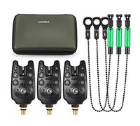 HUIOP Kit de Alarma de Pesca Digital LED con Swinger Set, Indicador de Alerta y Aparejos en Caja con Cremallera
