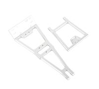 HUIOP Kit de Brazo de Remolque sobre Orugas RC 1/10, Camión RC Aleación Aluminio Resistente y Kit Construcción Remolque con Brazo Grúa, Enganche, Limpieza (Plata)