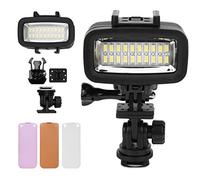 HUIOP Luz de Vídeo LED Subacuática de 40 M para Uso en Fotografía y Buceo Resistente Al Agua hasta 40 M