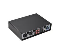 HUIOP Mezclador 2 entradas 2 salidas Tarjeta de sonido de grabación Consola de mezcla Separación de pistas Tarjeta de sonido externa Controlador de grabación en computadora Equipo de micrófono DJ