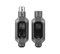 HUIOP Micrófono con cable a transmisor y receptor Xlr inalámbrico Sistema de micrófono inalámbrico UHF para mezclador de audio Guitarra eléctrica Bajo Transmisores de micrófono inalámbrico Receptores,