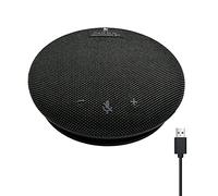 HUIOP Micrófono de computadora,BT Micrófono de Conferencia portátil Altavoz Altavoz Incorporado Micrófono omnidireccional de 360 ° con función de Silencio Ajuste de Volumen para PC Computadora