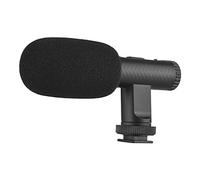 HUIOP Micrófono estéreo Micrófono estéreo portátil Grabación de vídeo Micro 3.5mm Toma TRS Batería recargable incorporada para videocámaras digitales