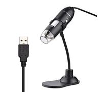 HUIOP Microscopio electrónico digital portátil USB 1000X, mini lupa portátil con soporte para ordenador portátil, observación de plantas de es, prueba industrial, detección de circuitos impresos