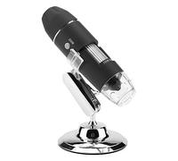 HUIOP Microscopio Electrónico Portátil 1600X con Ajuste de Enfoque para Detección, Plataforma de Soporte para Mayor Comodidad