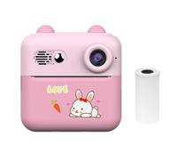 HUIOP Mini Impresora,Cámara de impresión instantánea 1080P, miniimpresora fotográfica portátil para niños con cámara de 1200 W, Pantalla de 2,4'' con 1 Rollo de Papel de impresión, Adecuada para