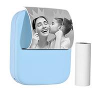 HUIOP Mini Impresora,X1 Mini Impresora de Bolsillo portátil 80 mm BT Impresora fotográfica térmica inalámbrica 300 PPP Memo de Imagen Listas de Notas Papel de recibo de Diario Etiqueta de Impresora