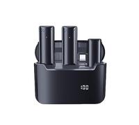 HUIOP Mini micrófono de lazo inalámbrico para teléfono móvil, micrófono omnidireccional de 360°, reducción de ruido, compatible con tablet smartphone Android tipo C para YouTube, Faceboo