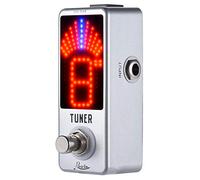 HUIOP Mini sintonizador cromático Pedal Efecto Pantalla LED Verdad Puente de la Guitarra Baja,Pedal Tuner