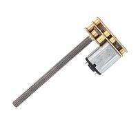 HUIOP Motor de Engranajes de CC, Motor Engranajes Metal bajo Ruido 6 V, 30 RPM, Eje M4 X 55 Mm, Gran Momento Fuerza para Ascensores, Brazos Mecánicos, Juguetes, (12V 200RPM)