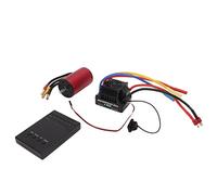 HUIOP Motor sin Escobillas de 2600KV con Tarjeta de Programación ESC 80A para Coche Control Remoto, Juego Aleación Aluminio Duradero, 36x60mm