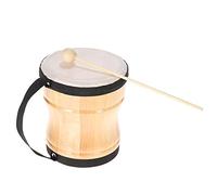 HUIOP Niños niños madera mano Bongo tambor juguete Musical Instrumento de percusión con cintura,instrumento musical