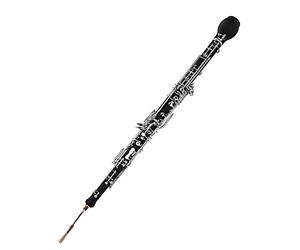 HUIOP oboe,Cuerno inglés profesional Alto Oboe F Tecla Cuerpo de madera sintética Teclas plateadas Instrumento de viento de madera con guantes de caña Paño de limpieza Estuche Mini destornillador,oboe