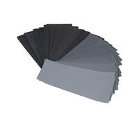 HUIOP Papel de Lija, Juego Impermeable de Grano 120 a 3000 para Pulir Lijado, 14 Tipos de Granos, Uso Dual en Seco y Húmedo, Alta Eficiencia, Resistente, Tamaño Pequeño, Peso Ligero, (juego de 42