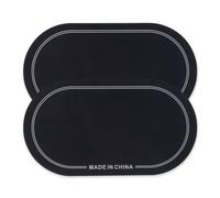 HUIOP Paquete de 2 parches de parche de tambor de doble pedal pegatinas resistentes al desgaste protectores de parche de parche autoadhesivos almohadilla protectora de tambor para bombo y accesorios d