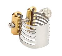 HUIOP 【 para Boquilla de Saxofón】 Ligadura de Saxofón con Ajuste Tornillo Acero Inoxidable