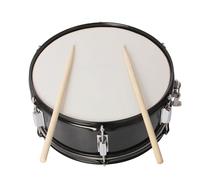 HUIOP Parche Profesional de Caja de 14 Pulgadas para Estudiantes, Bandas y Grupos musicales; Caja Divertida con Correa para Llave de afinación; 2 baquetas. (negra)