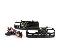 HUIOP Parrilla Delantera para Golf Mk4,1 par de Rejillas de Parachoques Delantero de luz antiniebla Blanca automática para Coche, Repuesto para VW Golf MK4 1998-2004, lámpara de Ojos de Ángel, luz