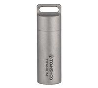 HUIOP Pastillero de Titanio, Resistente al Agua, Mini, Adecuado para Viajes al Aire Libre, Camping, Senderismo, a Prueba de Agua