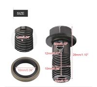 HUIOP Pernos y Arandelas Banjo para Motocicleta de 5 Piezas, Inoxidables y Anticorrosión, M10 X1,25/M10 * 1,0 Mm, Roscas Limpias, Aptos para la Mayoría de las Pinzas de Freno de (M10×1mm)