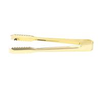 HUIOP Pinza de para Azúcar de Acero Inoxidable 304, Saludable y Respetuosa con el Medio Ambiente, Adecuada para Hielo, Pasteles, Galletas o Carne a la Parrilla, (Chapado en Oro)