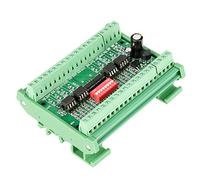 HUIOP Placa Convertidora de Voltaje de Nivel Versátil 8 Canales con Fuerte Capacidad Conducción y Configuración Interruptor DIP, para Varios Estándares Interfaz PLC, 1 Pieza