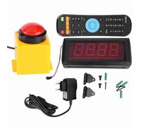 HUIOP Popular Temporizador de Juego de Desafío de 10 Segundos, Compacto y Ligero, Control Remoto, Pantalla LED Clara, Utilizado para Promociones, Atrae a la Multitud con un (Enchufe Europeo)