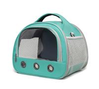 HUIOP Portador de cobayas,Bolsa de transporte portátil para hámster, transpirable, conejillo de indias al aire libre, con ventana transparente, bolso de viaje para conejos, animales pequeños, con corr