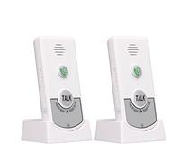 HUIOP Portátil de Timbre con Intercomunicador por Voz Inalámbrico Inteligente con 2 Canales A y B para Mujeres Embarazadas, Bebés y Cuidadores en Hospitales, Hoteles, Fábricas y Casas (Blanco)