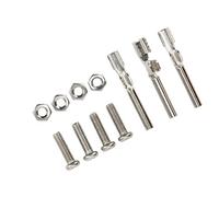 HUIOP Reemplazo del Metal del Enchufe Receptáculo Cargador de 3 Pines | Terminales de Metal, Conector, Tuerca de Tornillo
