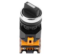 HUIOP Selector Rotativo de 3 Posiciones, 2 NA, LA38-20X3, de , con Función de autobloqueo. Ideal para Reemplazar Interruptores Averiados, para Control Remoto en Circuitos eléctricos.