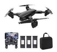 HUIOP SG701 RC Drone con cámara 4K HD RC Quadcopter plegable con modo sin cabeza Rotación de 360 ° Trayectoria Vuelo con bolsa 3 Batería,drone con cámara