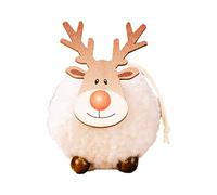 HUIOP - Signo colgante de Navidad, alce árbol de Navidad colgantes ornamento de madera colgante Elk Signo Feliz Navidad Árbol de Navidad Decoraciones colgantes DIY Adornos de fiesta de Navidad