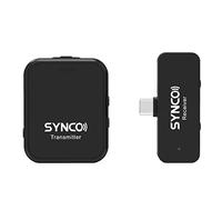 HUIOP - Sistema de micrófono inalámbrico G1T 2.4G con transmisor Clipser y Mini receptor de tipo C, alcance de transmisión de 150 m, batería integrada compatible con Smartphone Tablet Ordenador