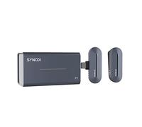 HUIOP Sistema de Micrófono Inalámbrico P1ST 2.4G con Transmisor de Pinza + Mini Receptor Tipo C + Funda de Ment Inalámbrica Alcance de Transmisión de 150 m Batería Integrada Compatible con Inter