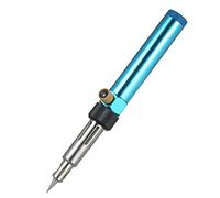 HUIOP Soldador de gas portátil, soldador de butano, herramienta de antorcha de soldadura con llama ajustable 2370 ℉ de alta temperatura para combustión electrónica de madera