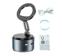 HUIOP Soporte Magnético para Teléfono con Ventosa Al Vacío para Automóvil con Altavoz BT Inalámbrico Soporte Plegable Teléfono Rotación de 360 grados 1 Unidad [Todos los Tipos de vehículos] (Azul)