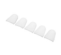 HUIOP Tapa de Boquilla de 5 Uds, Kit Protector de Saxofón Clarinete de Silicona Blanca, Muy Suave y Resistente