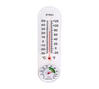 HUIOP Termohigrómetro de pared,vertical para interiores Higrómetro Medidor de temperatura y humedad de invernadero para el hogar montado en la pared para temperatura ambiente