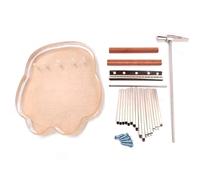 HUIOP Thumb Piano 17 Keys with Tune Hammer Pillow Madera y tornillos Acrílico Cute Cat Paw Shape Instrumento musical Portable Finger Piano Regalos para Adultos Principiantes y amantes de la música,Pia