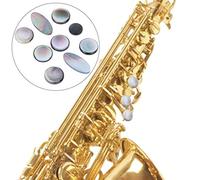 HUIOP 【título】Juego de Almohadillas de Botones para Saxofón Botones Teclas Blancos y Negros Accesorios para Instrumentos Musicales