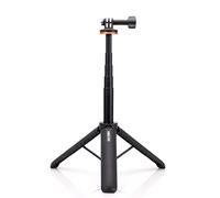 HUIOP TP-08 Cámara Deportiva Selfie Stick Trípode Soporte Aleación de Aluminio 51 cm / 20.1in Máx. Reemplazo de Altura para 11/10/9 Vlog Live Streaming Selfie Video Recording