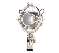HUIOP Univerdal Micrófono de Condensador Mic Soporte de Montaje de Impacto Antivibración de Plástico para Transmisión en Línea Grabación de Música de Estudio,montaje de choque del micrófono del conden