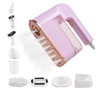 HUIOP vaporizador para ropa,Plancha de vapor para ropa Versátil 1200 W capacidad 120 ML portátil Anti-pliegues de polvo limpiador Vapor para ropa Telas Muebles Cabina de ducha Espejo